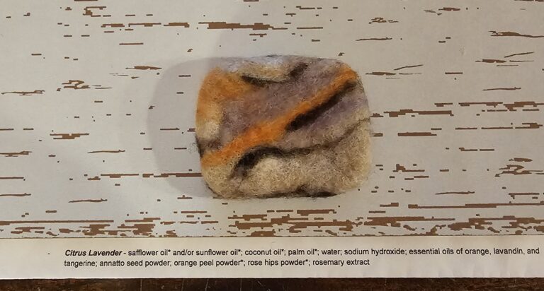 Citrus Lavender Felted Soap-3